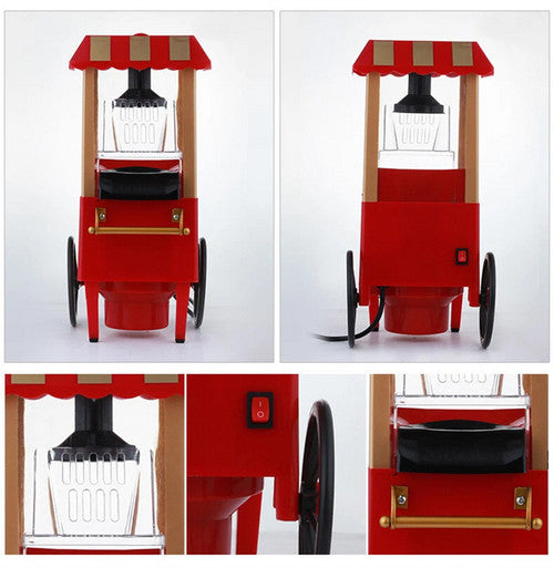 Electric Home Popcorn Machine Classic Car Corn Popper Maker For Kid Gift