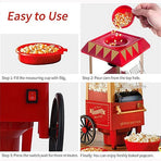Electric Home Popcorn Machine Classic Car Corn Popper Maker For Kid Gift