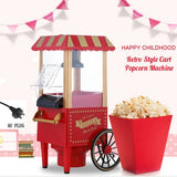 Electric Home Popcorn Machine Classic Car Corn Popper Maker For Kid Gift - Low Angle