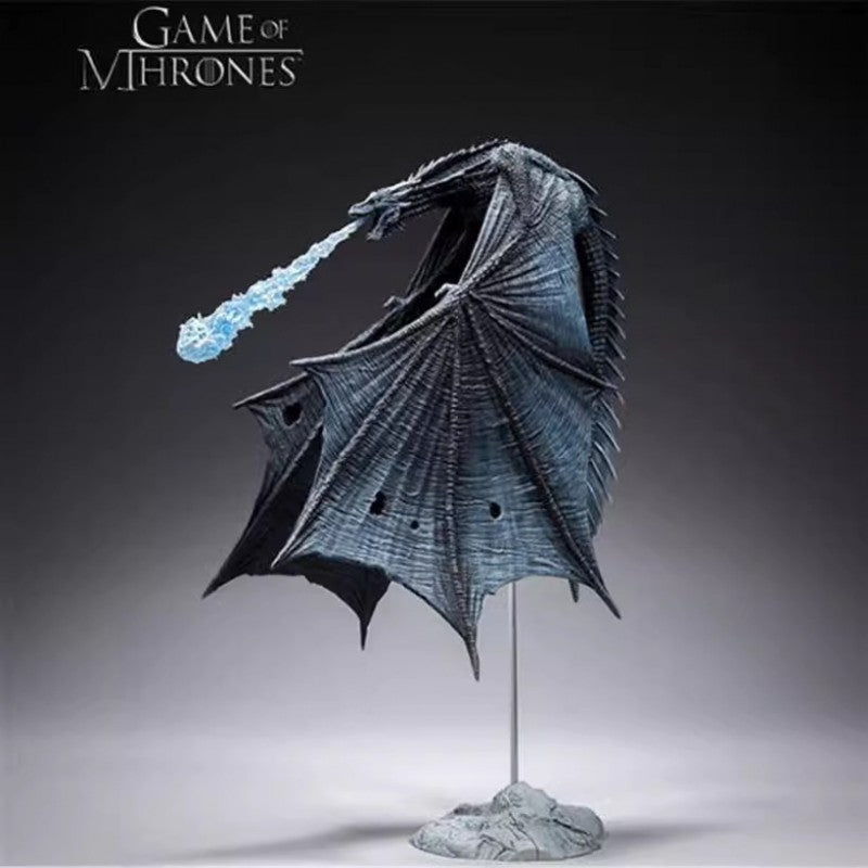 GAME OF THRONES Viserion Ice Dragon Action Figure Statue PVC Toys Boxed Gift