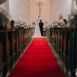 10M Red Carpet Aisle Runner Awards Night Casino Wedding Party Event Mats Decor - Top-Down View