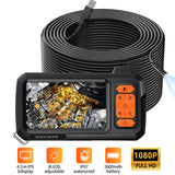 10M 8mm Lens Industrial Endoscope 1080P Digital Borescope Inspection Camera LED Lamp - Front View