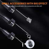 10M 8mm Lens Industrial Endoscope 1080P Digital Borescope Inspection Camera LED Lamp - Rear View
