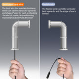 15M 8mm Lens Industrial Endoscope 1080P Digital Borescope Inspection Camera LED Lamp - Rear View