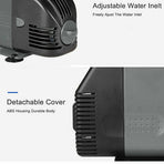 6W Adjustable Flow Aquarium Pump Water Submersible Fish Tank Fountain Pond Marine