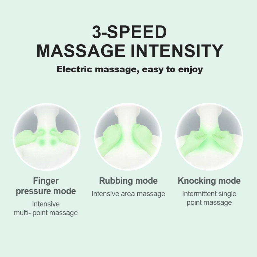 Hugterra Massager Electric Neck Massager Relaxer Portable Shiatsu Massage Pillow