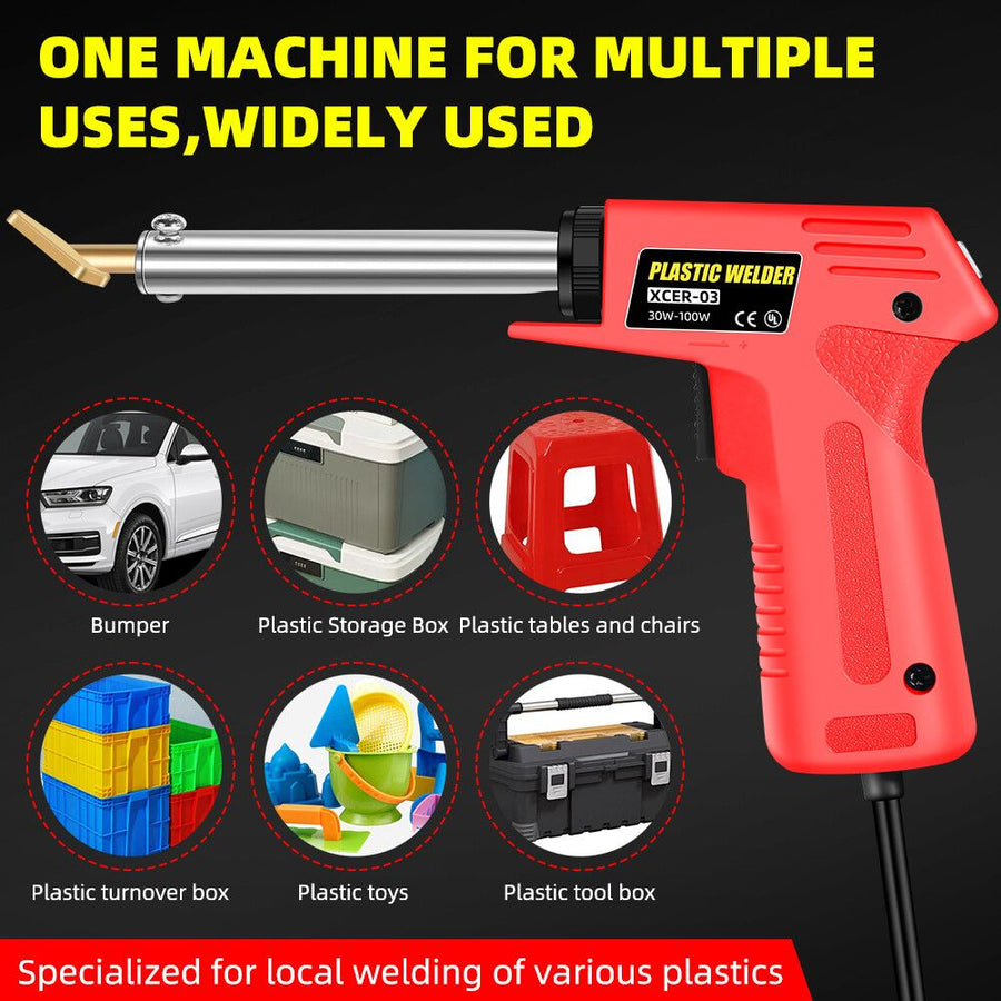 100W Plastic Welding Machine Stapler Welder Garage Tool Repair Kit Car Bumper