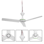 12V Ceiling Fan Portable Solar Power 3 Blade 0.7AMP Caravan Camping Outdoor
