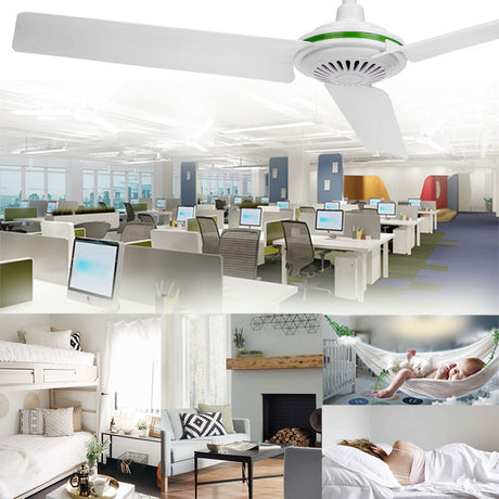 12V Ceiling Fan Portable Solar Power 3 Blade 0.7AMP Caravan Camping Outdoor, image 5