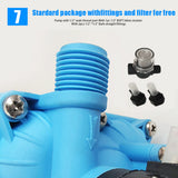 11.3LPM 55PSI 12V Water Pump for Caravan Motorhome Camper Trailer Boat RV - Low Angle