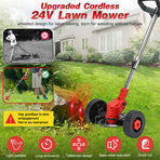 Whipper Snipper Mower Cordless Grass Trimmer Lawn Cutter Battery Brushcutter