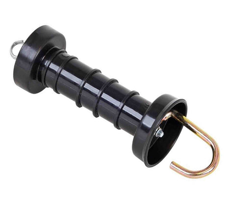 10x Electric Fence Gate Handle Compact Insulated Spring Handles with Hook Black, image 4