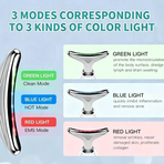Rejuvenation Massager Neck Anti Wrinkle Face Beauty Device Skin Lifting Tighten White
