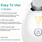 Rejuvenation Massager Neck Anti Wrinkle Face Beauty Device Skin Lifting Tighten White