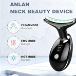 Rejuvenation Massager Neck Anti Wrinkle Face Beauty Device Skin Lifting Tighten Black