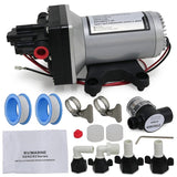 12v Replace SHURflo 4009 Water Pump & Twist on Filter for Caravan Boat Marine AU - Front View
