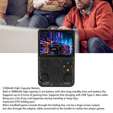 Gray Portable  Retro Handheld Game Console 128GB 10000+ Games Retro Handheld Games - Side View