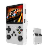 White Portable  Retro Handheld Game Console 128GB 10000+ Games Retro Handheld Games - Front View