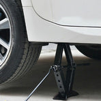 2 T Scissor Jack Car Van Wind Up Tyre Lift Chrome Crank Handle Emergency Tool