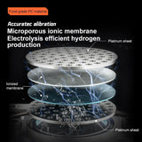 Random Color Hydrogen Water Bottle 1.5L Hydrogen Rich Portable Rich Hydrogen Water Generator - 45-Degree Angle