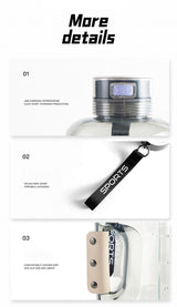 Random Color Hydrogen Water Bottle 1.5L Hydrogen Rich Portable Rich Hydrogen Water Generator - Rear View