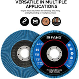 20 PCS 80 Grit Grinding Wheel 5'' 125MM Angle Grinder Flap Sanding Disc AU - 45-Degree Angle