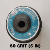 20 PCS 80 Grit Grinding Wheel 5'' 125MM Angle Grinder Flap Sanding Disc AU - Low Angle