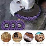 10 x 125mm x 22mm POLY STRIP DISC WHEEL PAINT RUST REMOVAL CLEAN GRINDER - 45-Degree Angle