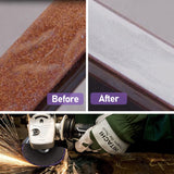 10 x 125mm x 22mm POLY STRIP DISC WHEEL PAINT RUST REMOVAL CLEAN GRINDER - Rear View