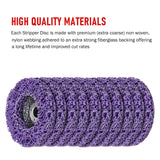 10 x 125mm x 22mm POLY STRIP DISC WHEEL PAINT RUST REMOVAL CLEAN GRINDER - Low Angle