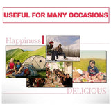 Portable Butane Gas Heater Camping Camp Tent Outdoor Hiking Camper Survival Red - Side View