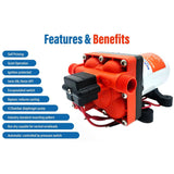 3 G/m RV Supreme 12v Water Pump for Caravan Motorhome Camper Trailer Boat Seaflo - Extra Image