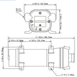 High Pressure Water Pump 45PSI for Camping Caravan Garden Caravan Boat Marine