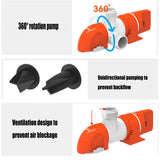 SEAFLO 1100GPH DC12V Automatic Bilge Pump Low Profile Water Pump for Boat Marine SFBP1-G1100-14A - Top-Down View