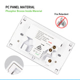 5PCS Double Power Point Dual USB+Type-C GPO Fast Charge 3.6 amp Wall Outlet - Top-Down View