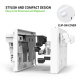 5PCS Double Power Point Dual USB+Type-C GPO Fast Charge 3.6 amp Wall Outlet - Close-Up Angle