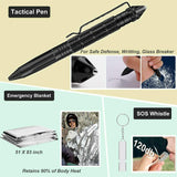 32 In 1 Emergency Survival Equipment Kit Camping SOS Tool Sports Tactical Hiking - Rear View