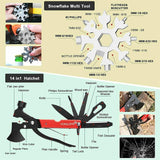 32 In 1 Emergency Survival Equipment Kit Camping SOS Tool Sports Tactical Hiking - Close-Up Angle