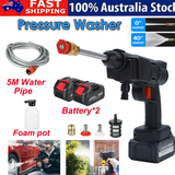 Electric Car Pressure Washer Cordless Spray Gun W/ 2 Battery Water Cleaner Tool - Extra Image