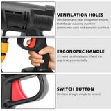 88V Cordless Electric High Pressure Washer Water Spray Gun Car Cleaner 2 Battery - Front View