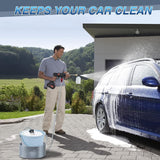 88V Cordless Electric High Pressure Washer Water Spray Gun Car Cleaner 2 Battery - 45-Degree Angle