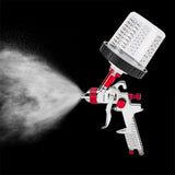 Air HVLP Spray Gun Paint Gun 600CC Gravity Feed Cup 1.4mm 1.7mm 2mm Tip AU Stock - 45-Degree Angle
