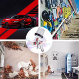 Air HVLP Spray Gun Paint Gun 600CC Gravity Feed Cup 1.4mm 1.7mm 2mm Tip AU Stock - Extra Image