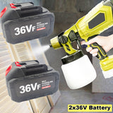 Cordless High Pressure Airless Spray Gun Paint Sprayer For Makita 36V Battery AU - Rear View