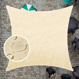 Waterproof Shade Sail Awning Cloth Rectangle Triangle Square Sand Sun Canopy AU - Front View