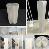 5 Hard Carboard Display Stand Round Plinth Cylinder Pedestal Wedding Flower - Front View