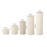 5 Hard Carboard Display Stand Round Plinth Cylinder Pedestal Wedding Flower - Side View