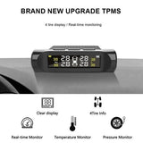 Car TPMS Wireless Car Tire Tyre Pressure Monitor System LCD Tester + 4 Sensors - Top-Down View