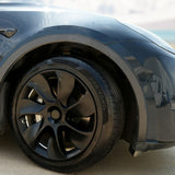 4PCS Wheel Cover Caps 19Inch ABS Black Rim Hubcap Hub Cap For Tesla Model Y - Extra Image