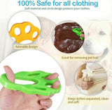 2 Pcs Pet Hair Remover Floating Fur Catcher Laundry Lint Dog CAT Washing Machine - Rear View
